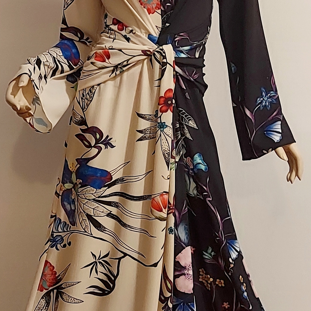 ETRO ITALY 🇮🇹 Runway Maxi Crepe dress Desert Flowers